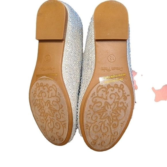 Dream Pairs Rhinestone Ballet Flats, Perfect for the Holidays, Size 13 Kids - Picture 6 of 10